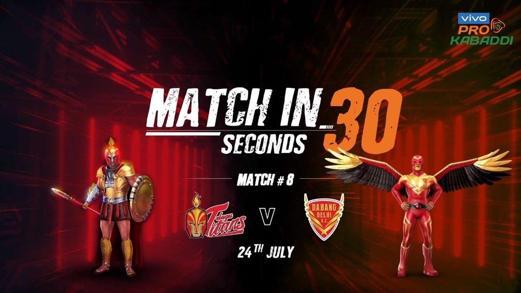 Match In Seconds Telugu Titans Vs Dabang Delhi K C