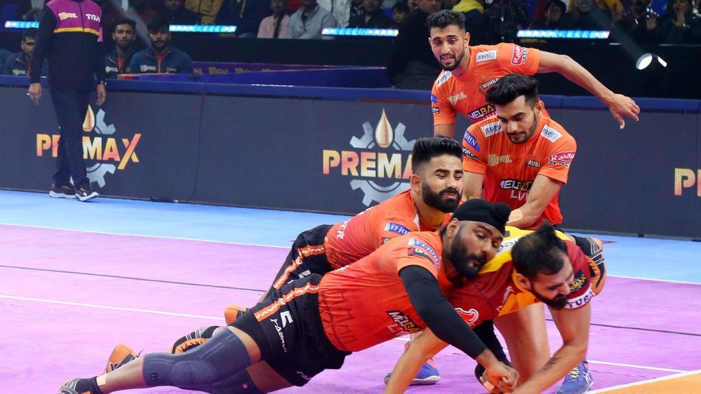 U Mumba Vs Bengaluru Bulls In Match Of Pro Kabaddi Season