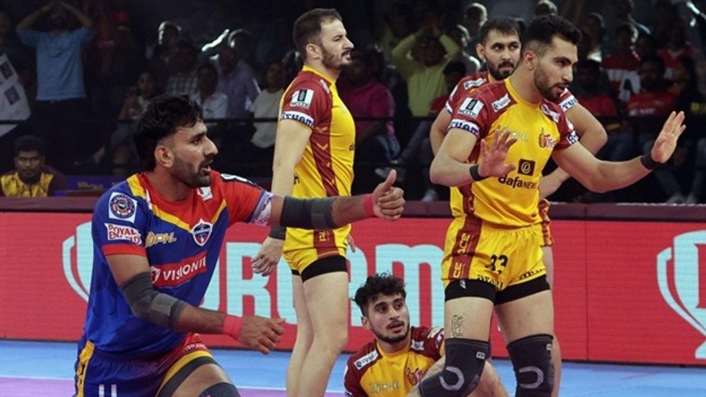 U.P. Yoddhas Defeat Telugu Titans 48-33 In Match 15 Of Pro Kabaddi ...