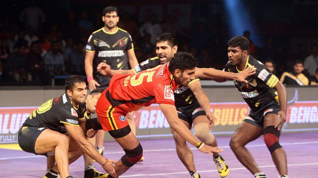 Telugu Titans Beat Bengaluru Bulls 32-24